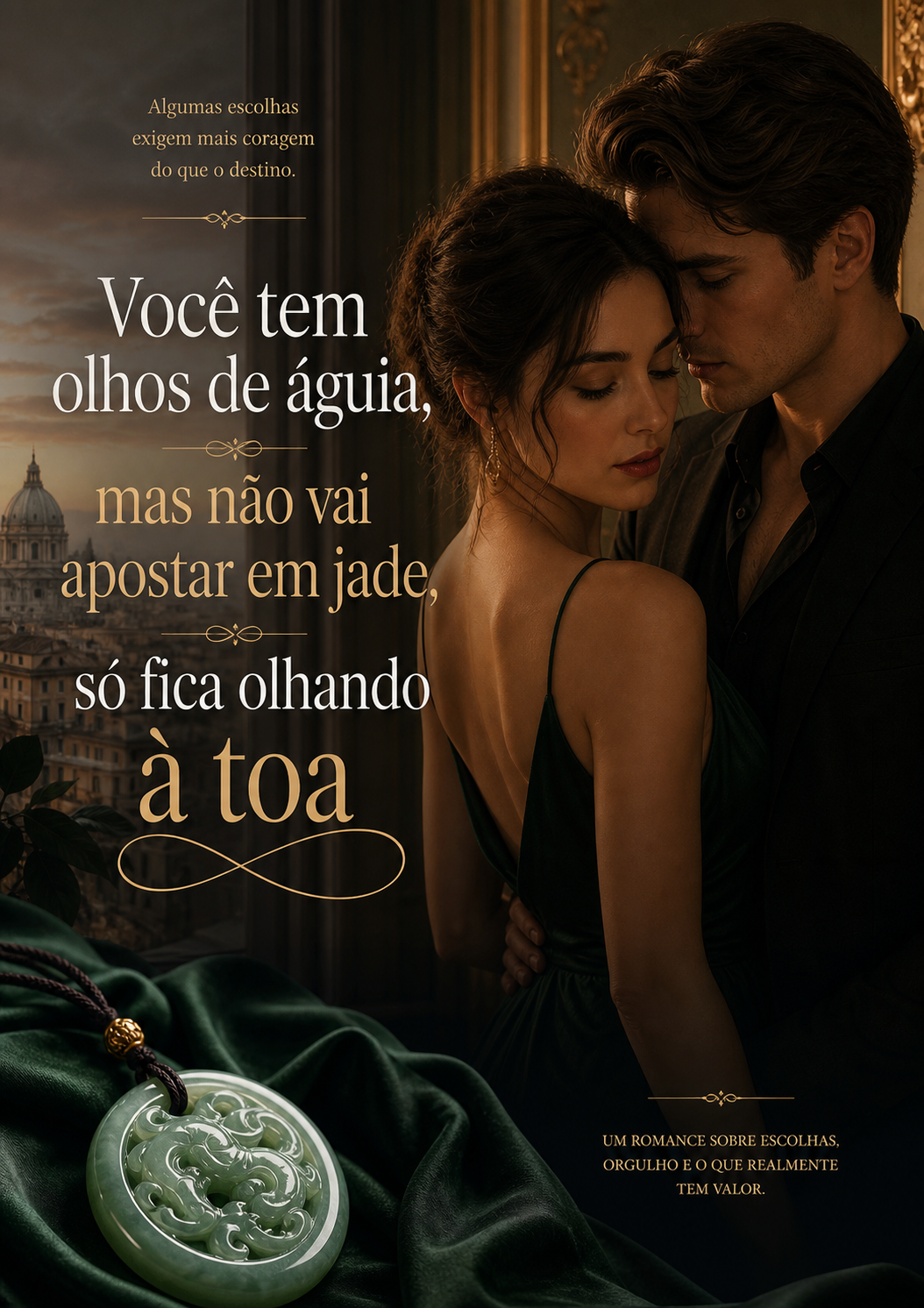 Você tem olhos de águia, mas não vai apostar em jade, só fica olhando à toa