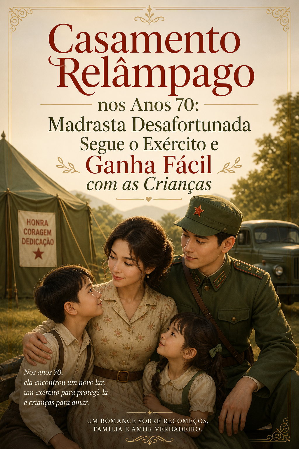 Casamento Relâmpago nos Anos 70: Madrasta Desafortunada Segue o Exército e Ganha Fácil com as Crianças